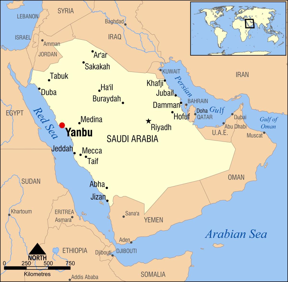 yanbu KSA რუკა