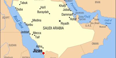 Jizan KSA რუკა