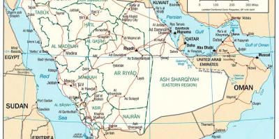 საუდის არაბეთში სრული რუკა