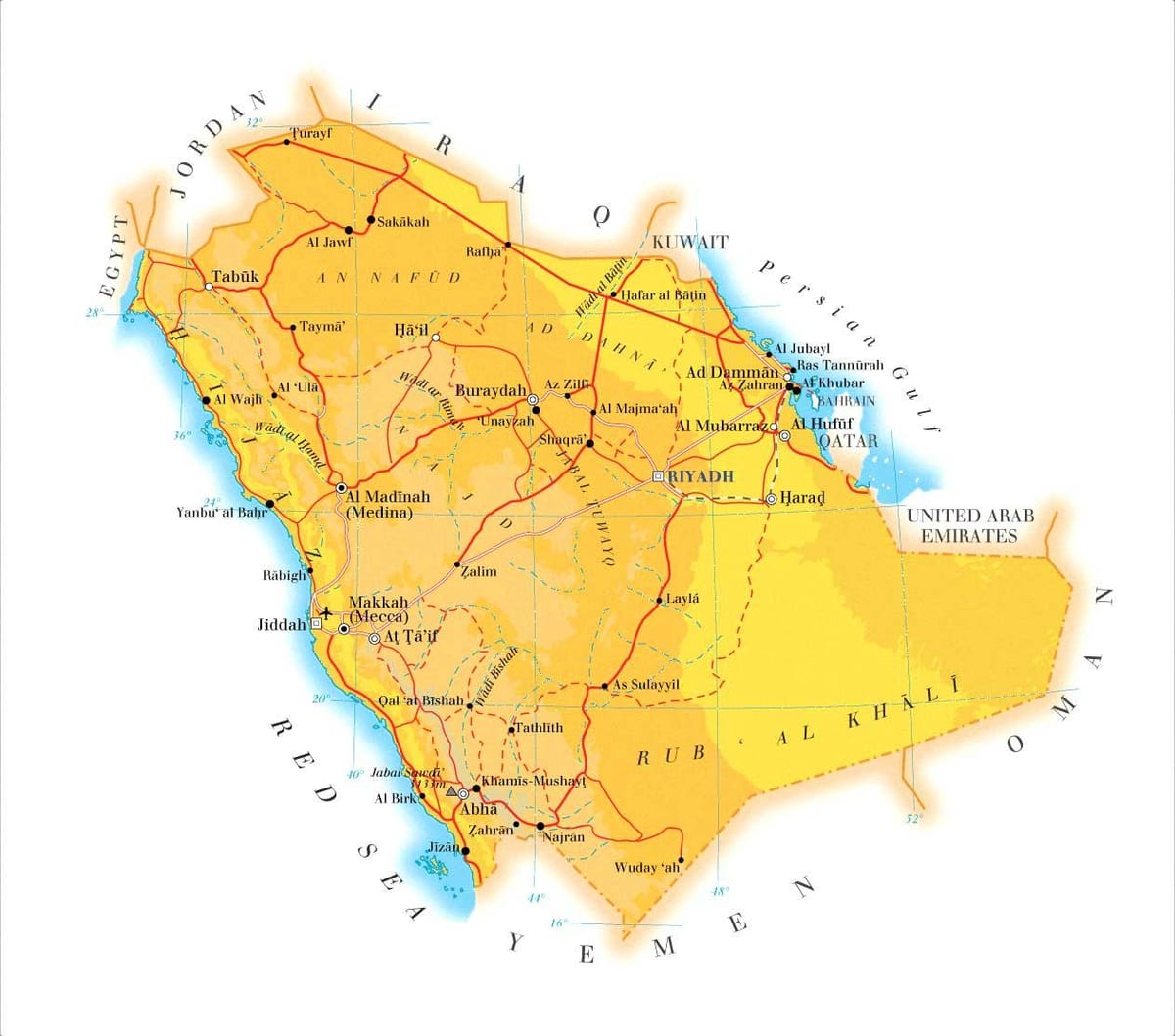დამამი KSA რუკა