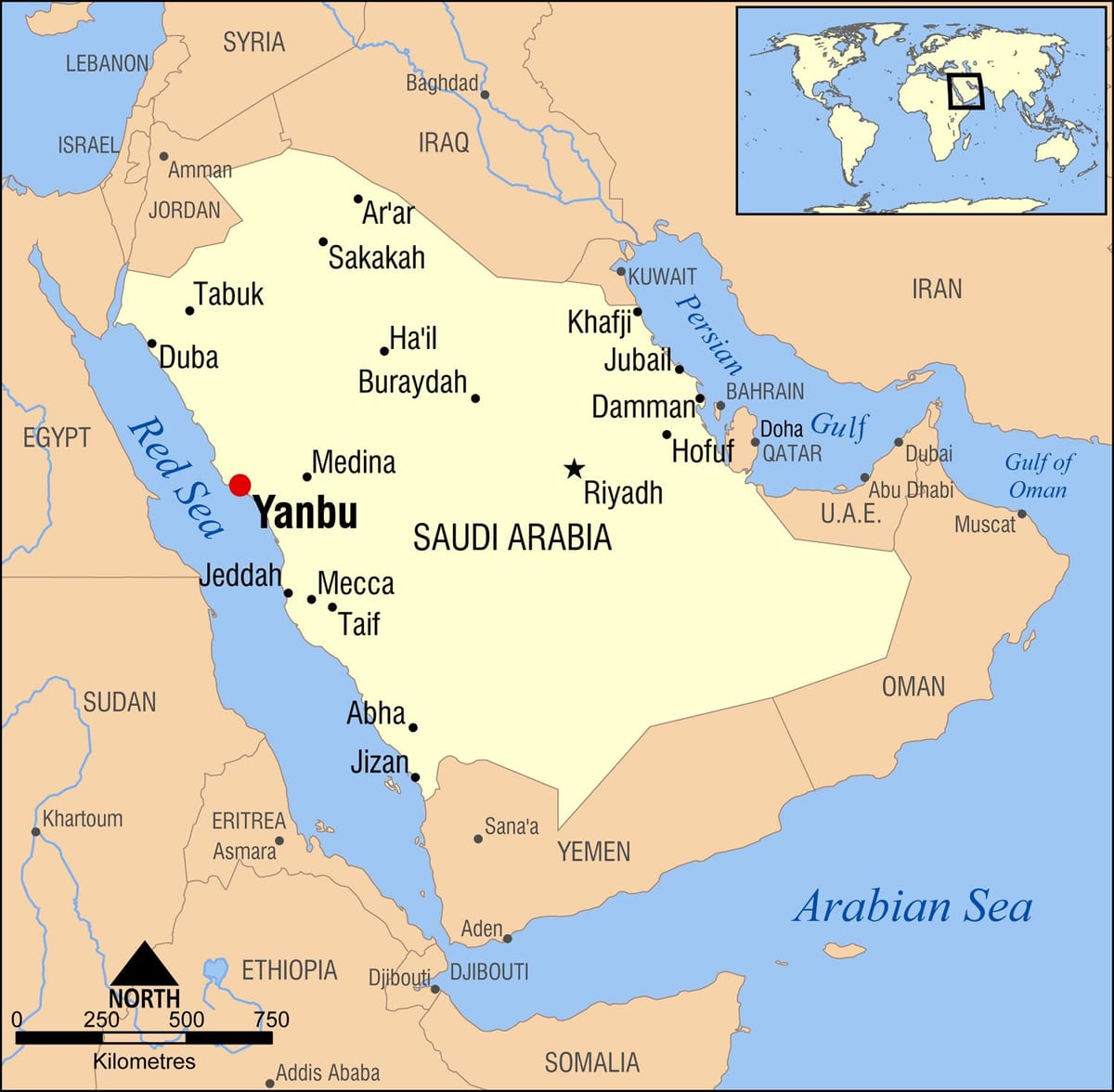 yanbu KSA რუკა