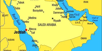 ჯიდა KSA რუკა