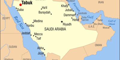Tabuk KSA რუკა
